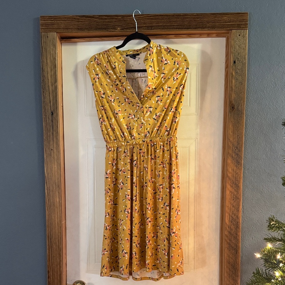 Robert Louis Yellow Floral Dress